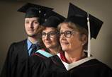 Three generations in a Spokane family are going to be graduating June 16 from Eastern Washington University. Carol Anderson, right, is getting a masters in teaching English as second language. Her daughter Heather Edwards, center, is getting an EWU masters in communication, and Heathers son Grant Edwards is graduating with a bachelors in computer science. (Dan Pelle/THE SPOKESMAN-REVIEW)